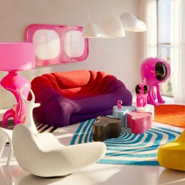 Wall Lamp Cloud Beam LED pink 202cm Kare Design