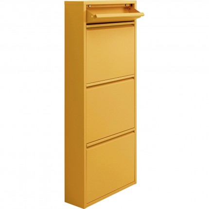 Shoe Container Caruso yellow 3+1 drawers Kare Design