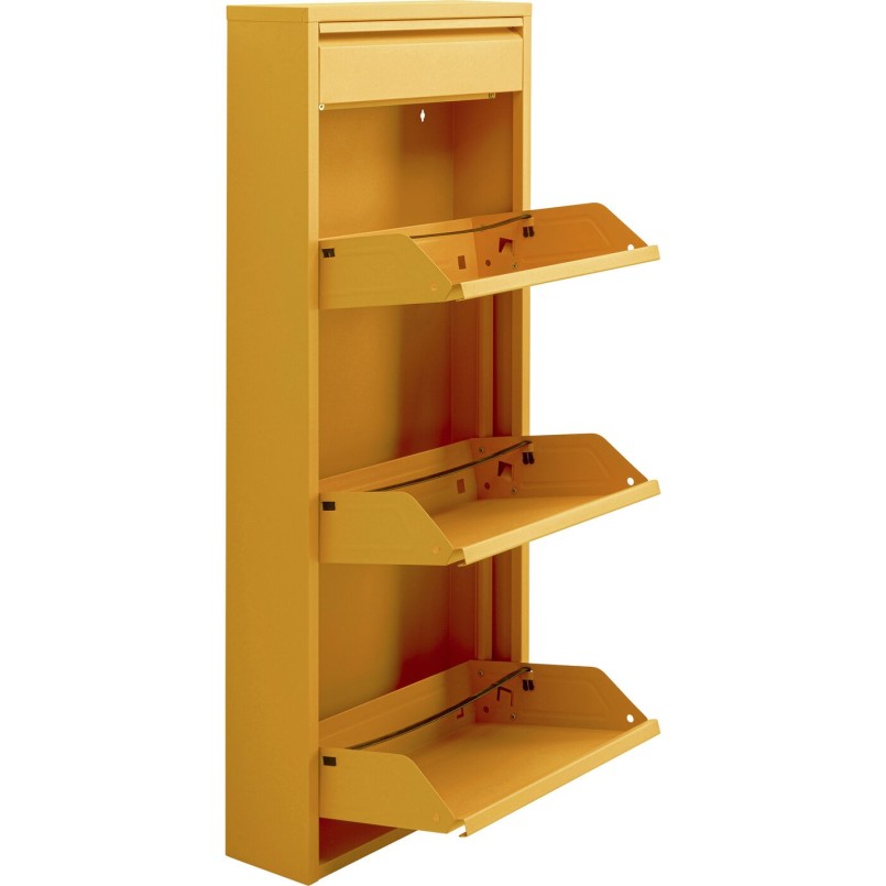 Casier à chaussures jaune 3+1 tiroirs - Caruso - Kare Design