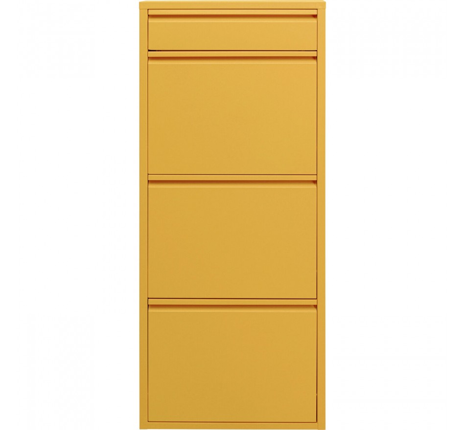 Shoe Container Caruso yellow 3+1 drawers Kare Design