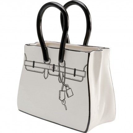 Vase Favola sac blanc et noir Kare Design