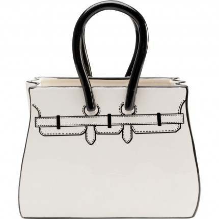 Vase Favola bag white and black Kare Design
