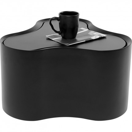 Table basse Lotus 30cm noire Kare Design