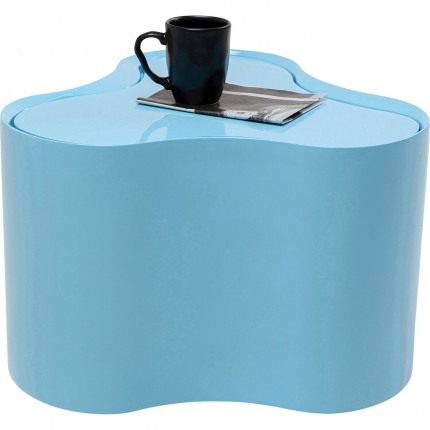 Table basse Lotus 35cm bleue Kare Design