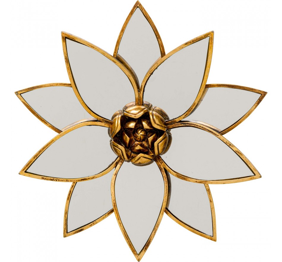 Déco murale miroir lotus 33cm Kare Design