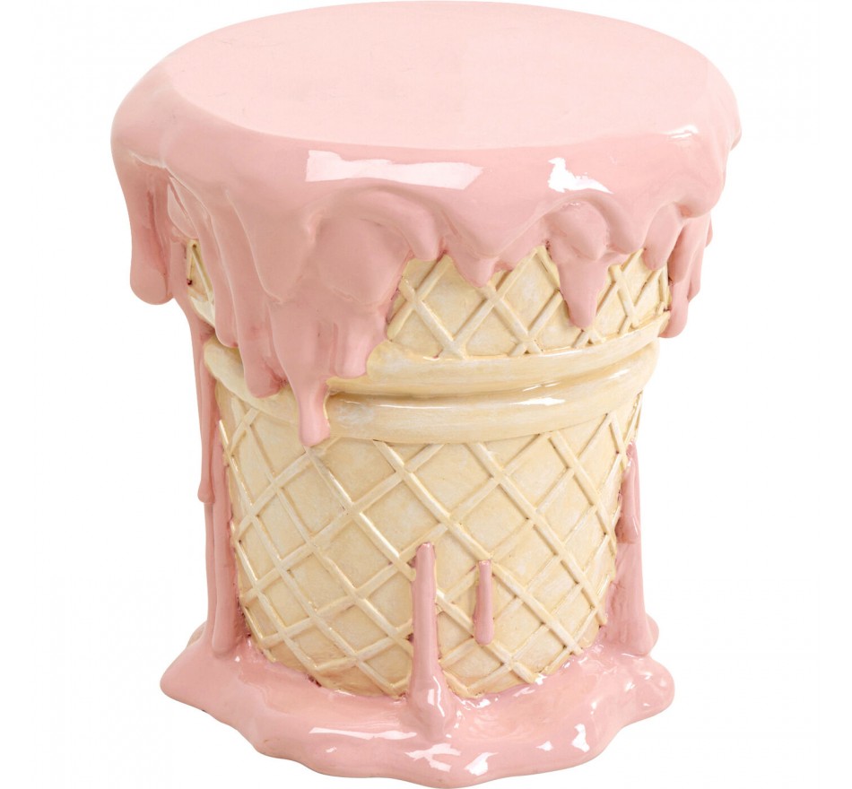 Stool ice cream 38cm pink Kare Design