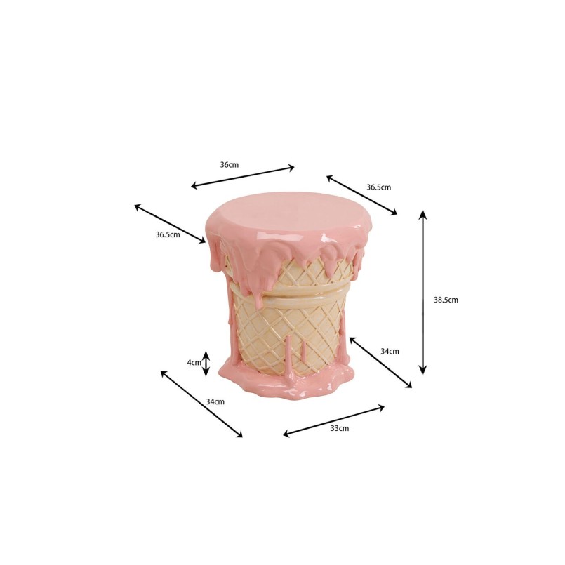 Tabouret Ice Cream fuchsia Ø37cm