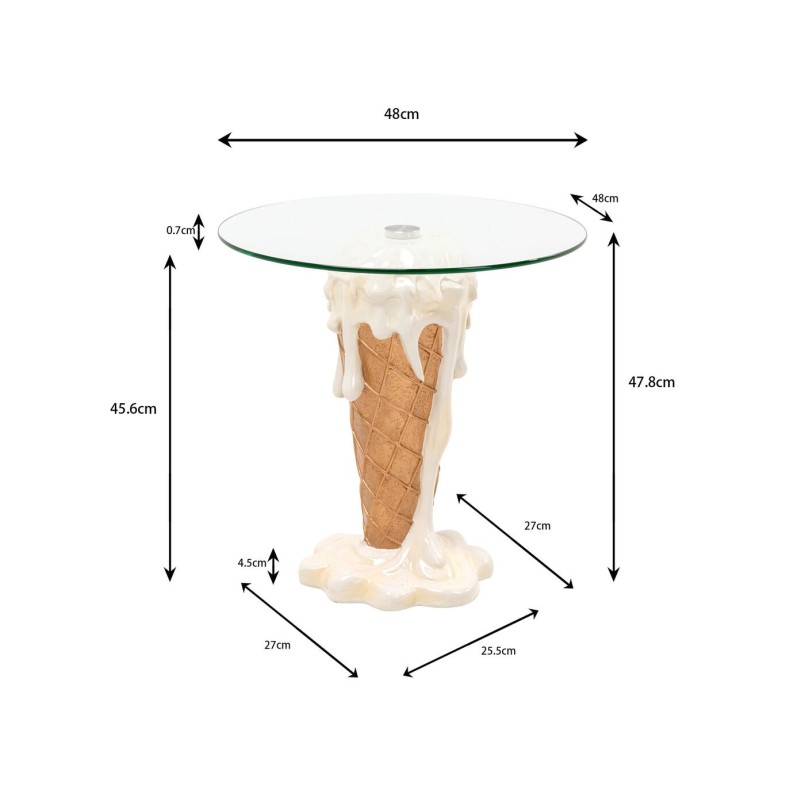 Table d appoint Ice Cream vanilla Ø48cm