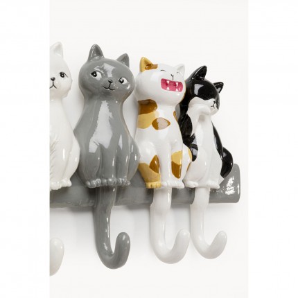 Wall Coat Rack singing cats Kare Design