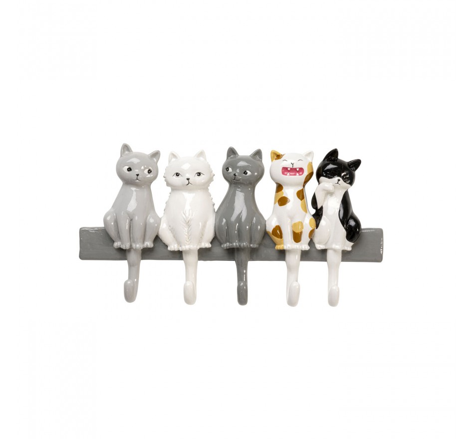 Portemanteau mural chats chanteurs Kare Design