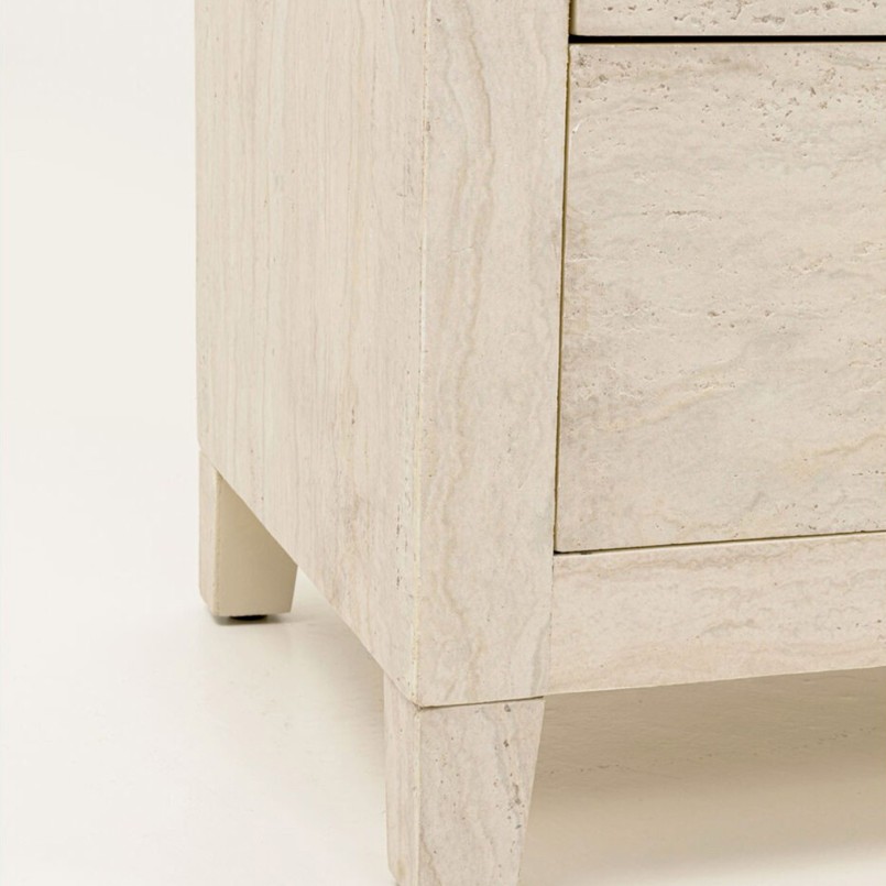 Chiffonnier en marbre minéral - Travertino - Kare Design
