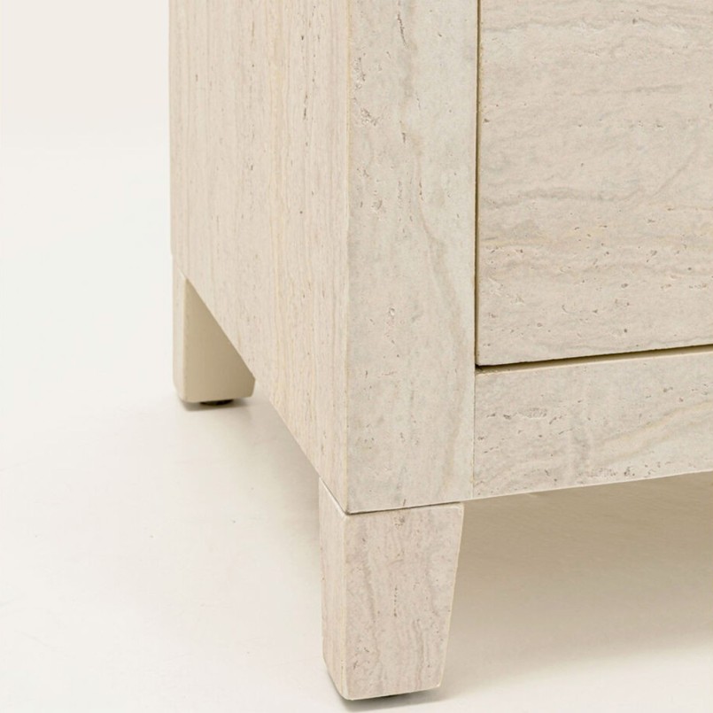 Commode en marbre minéral - Travertino - Kare Design