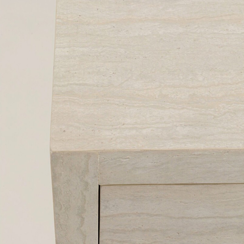 Commode en marbre minéral - Travertino - Kare Design