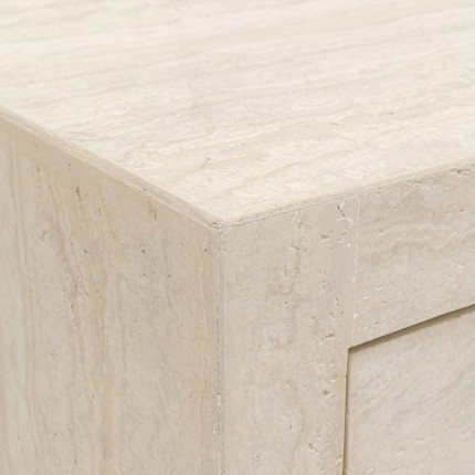 Chevet Travertino 2 tiroirs Kare Design