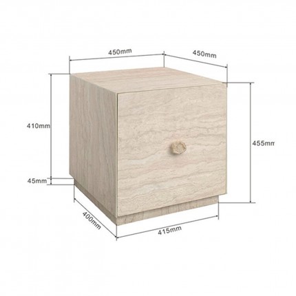 Chevet Travertino 1 tiroir Kare Design