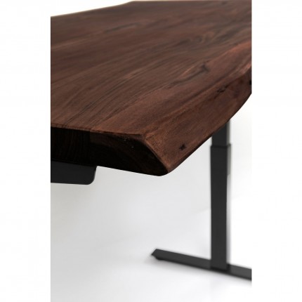 Desk Smart Harmony walnut black 200x100cm Kare Design