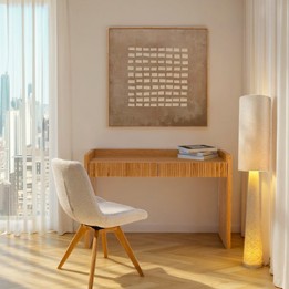 Bureau en chêne avec deux tiroirs - Brighton - Kare Design