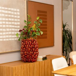 Vase poissons rouges en relief - Kare Design