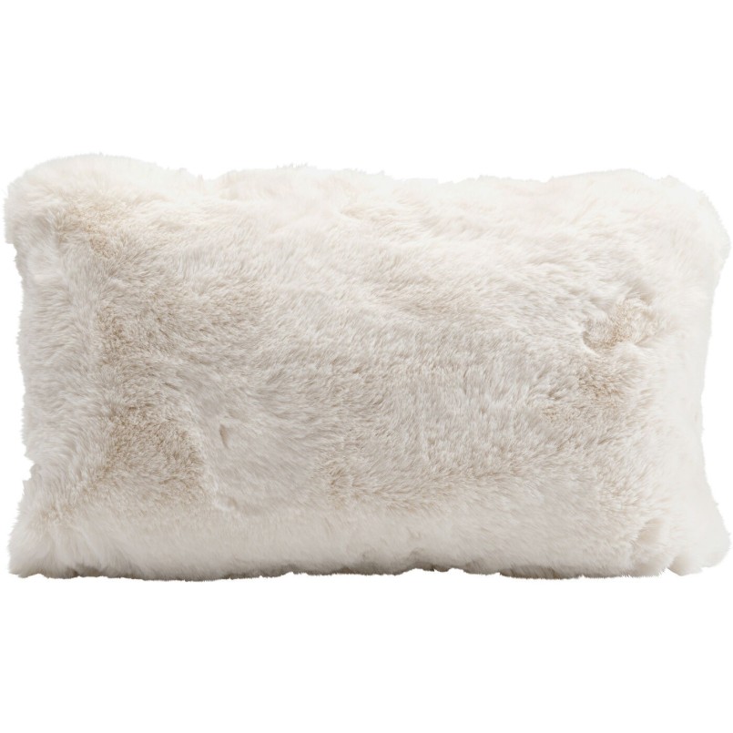 Coussin fluffy tout doux teinte crème - Mika - Kare Design