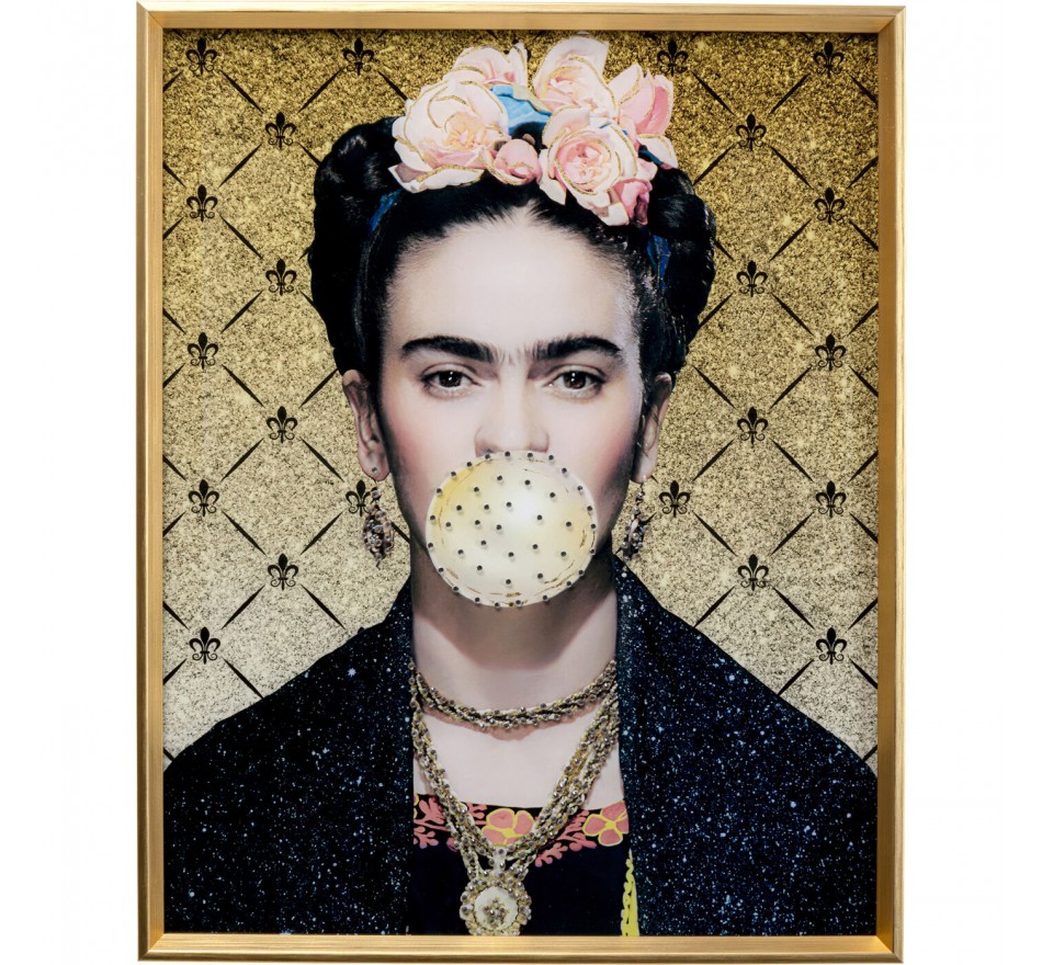 Tableau Frame artiste chewing-gum 40x50cm Kare Design