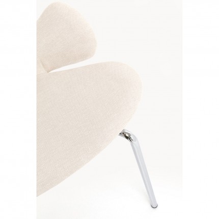 Chaise Soft Petal crème Kare Design