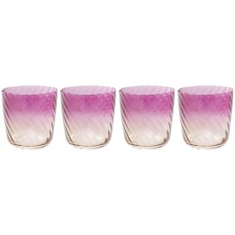 Verres à eau dégradé violet et rose - Twist - Kare Design