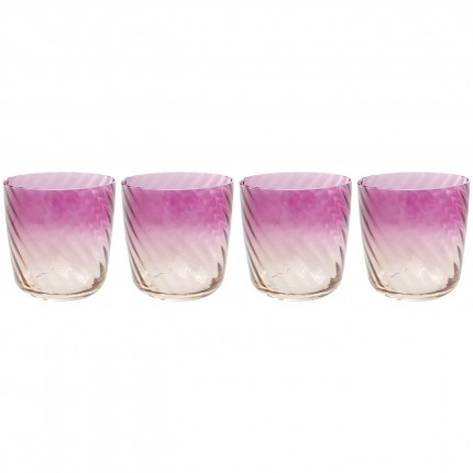 Verres à eau Twist set de 4 Kare Design