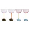 Flûtes à champagne en verre multicolore - Twist - Kare Design