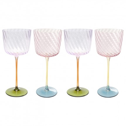 Verres à vin Twist set de 4 Kare Design