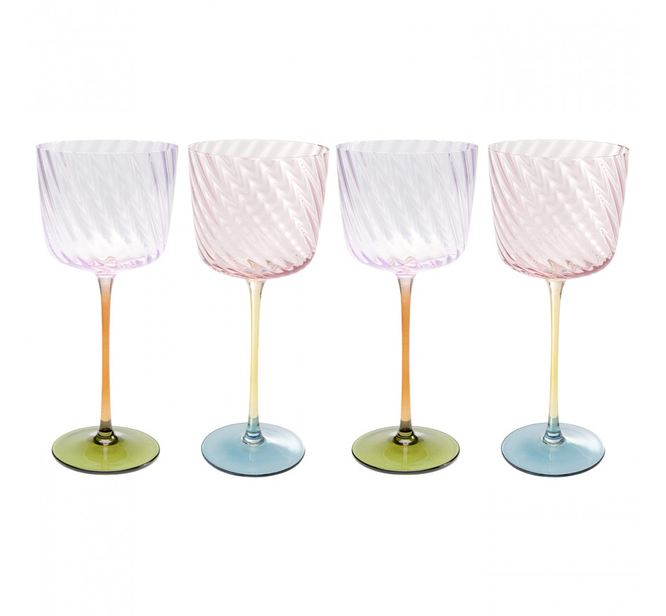 Wine Glass Twist (4/set) Kare Design