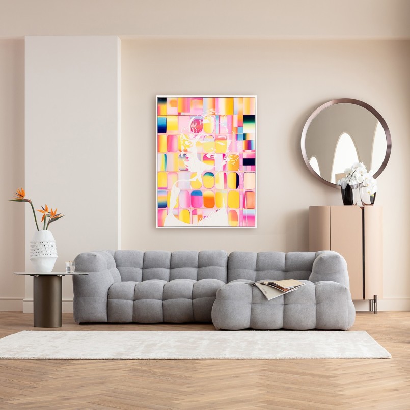Tableau pop multicolore femme - Diva Pixel - Kare Design