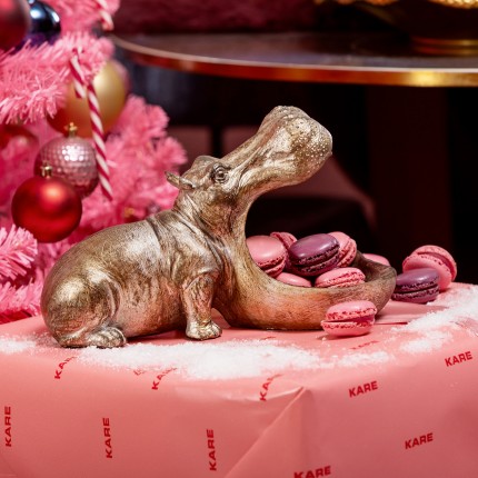 Bowl hippopotamus copper Kare Design
