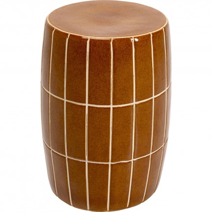 Side Table Bliss Tile Ø33cm brown Kare Design