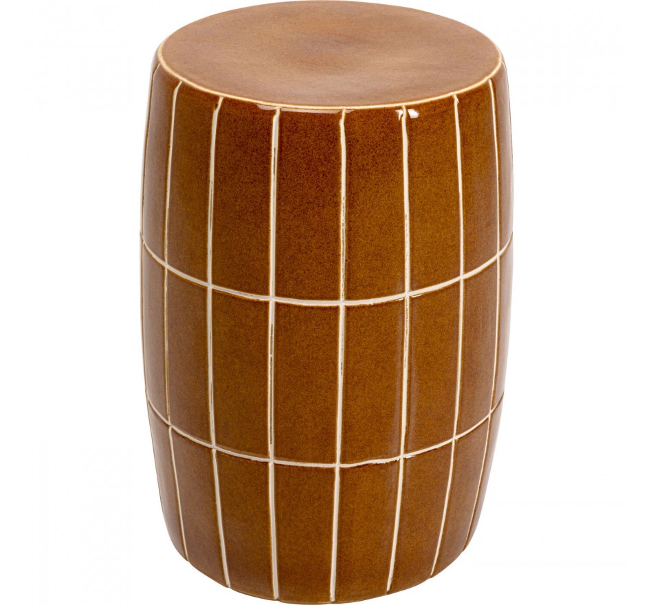 Table d'appoint Bliss Tile 33cm marron Kare Design