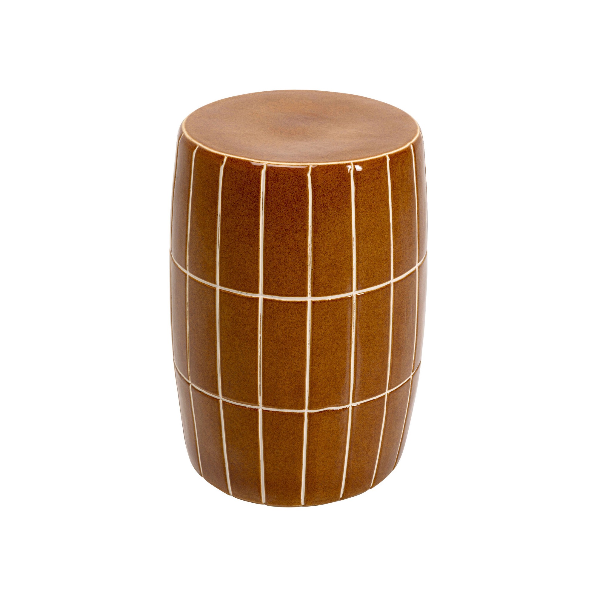 Side Table Bliss Tile Ø33cm brown Kare Design