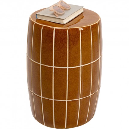 Side Table Bliss Tile Ø33cm brown Kare Design