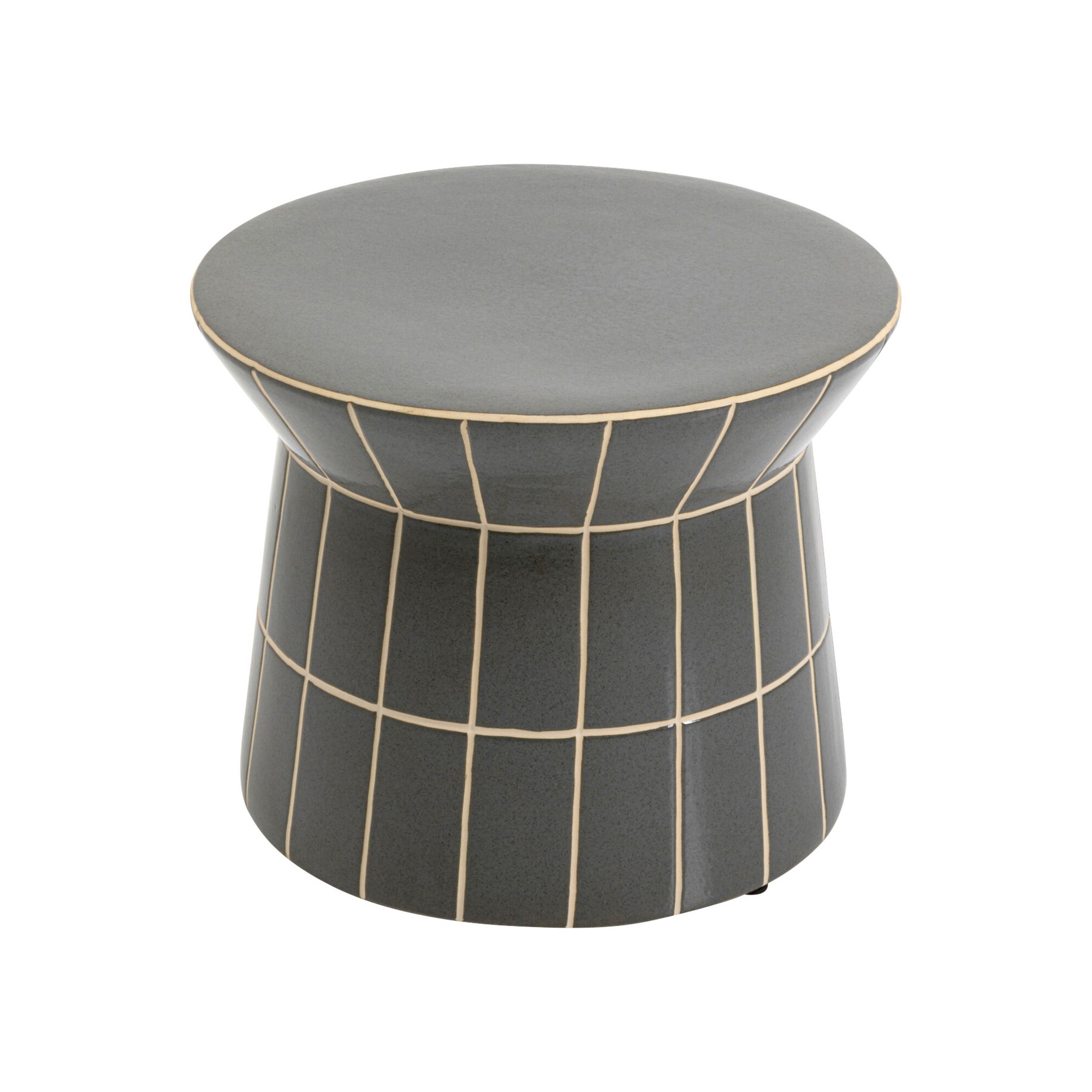 Side Table Bliss Tile Ø38cm blue Kare Design