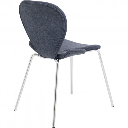 Chaise Soft Petal bleue Kare Design