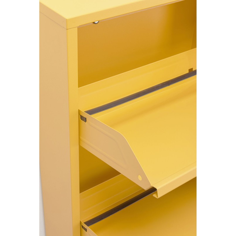 Shoe Container Caruso yellow 3 drawers Kare Design