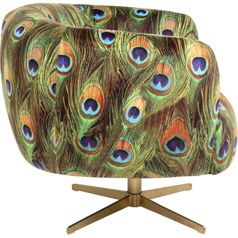 Fauteuil pivotant plumes de paon  - Kare Design