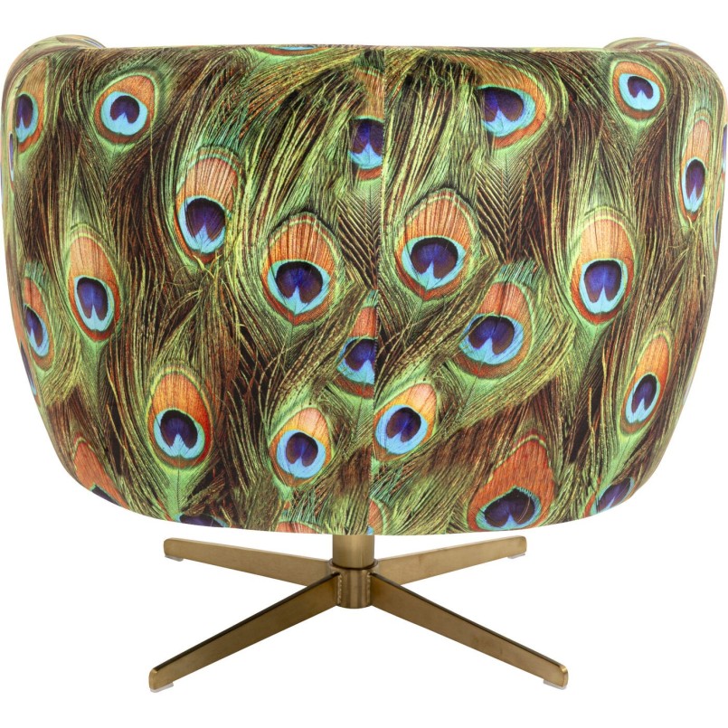 Fauteuil pivotant plumes de paon  - Kare Design