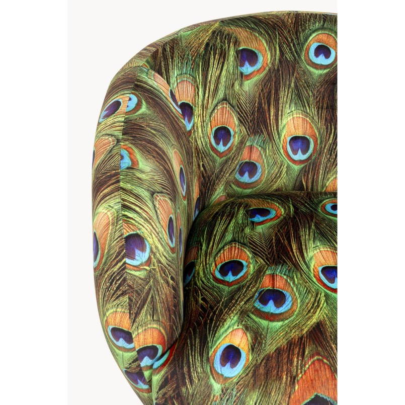 Fauteuil pivotant plumes de paon  - Kare Design