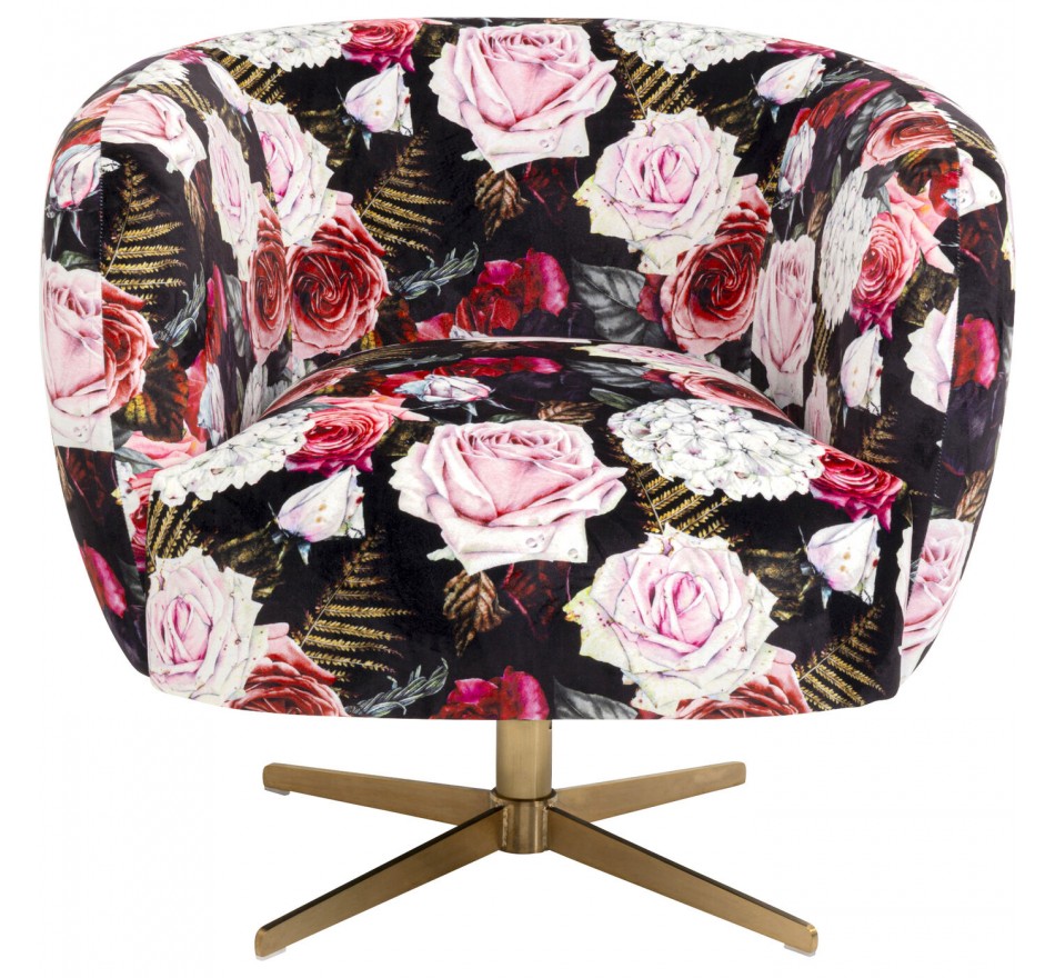 Fauteuil pivotant roses Kare Design