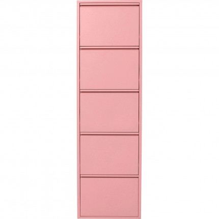 Shoe Container Caruso pink 5 drawers Kare Design