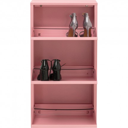 Shoe Container Caruso pink 3 drawers Kare Design