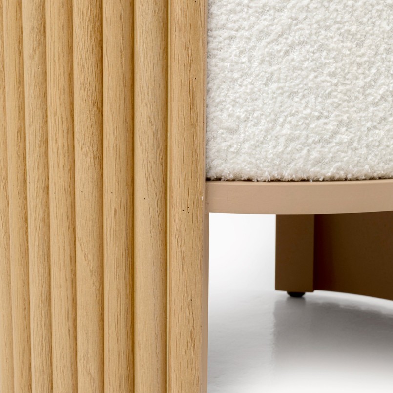 Stool Samu Ø43cm nature Kare Design