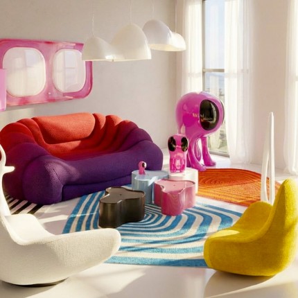 Déco Blobb rose 15cm Kare Design