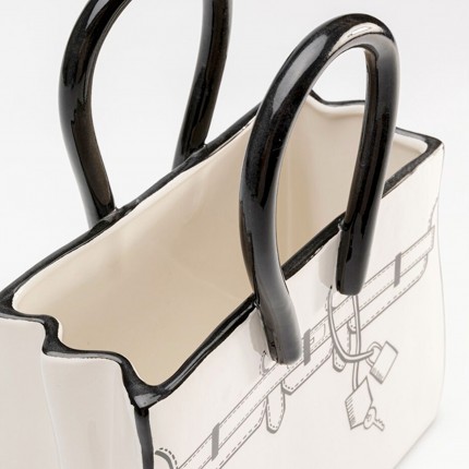 Vase Favola bag white and black Kare Design