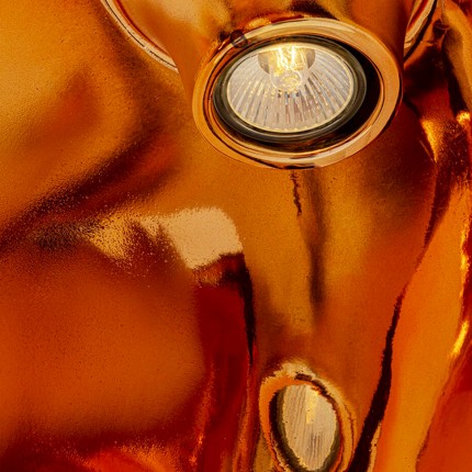 Suspension Cloud Beam Double 50cm cuivre Kare Design