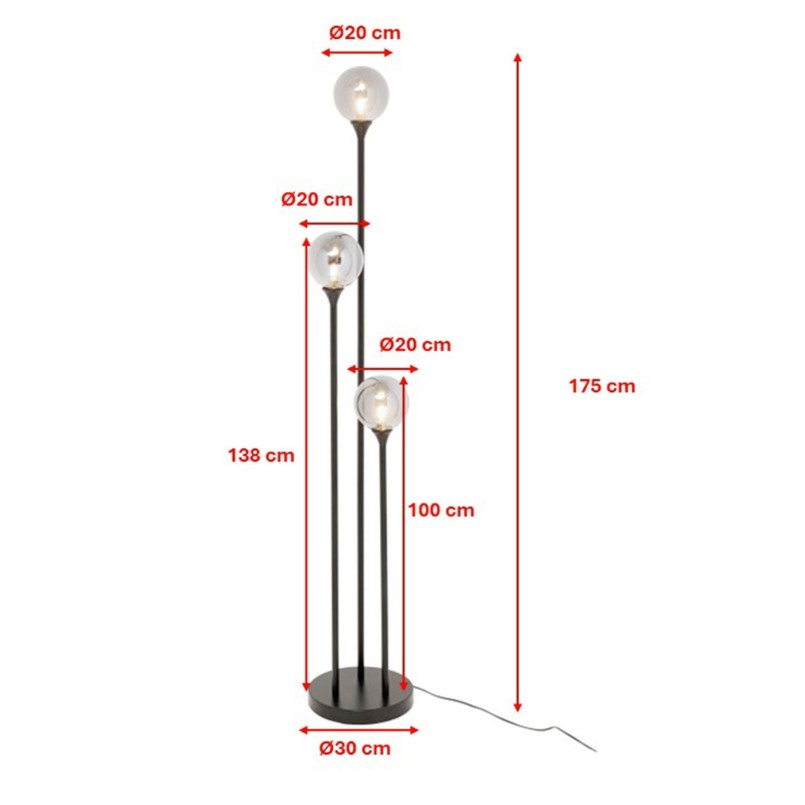 Modern floor lamp - Al Capone Tre - Kare Design